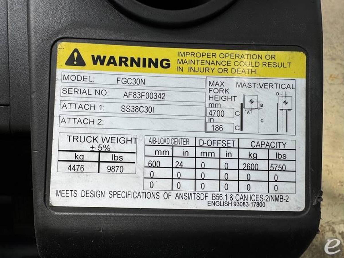 Used 2005 Mitsubishi FGC30N