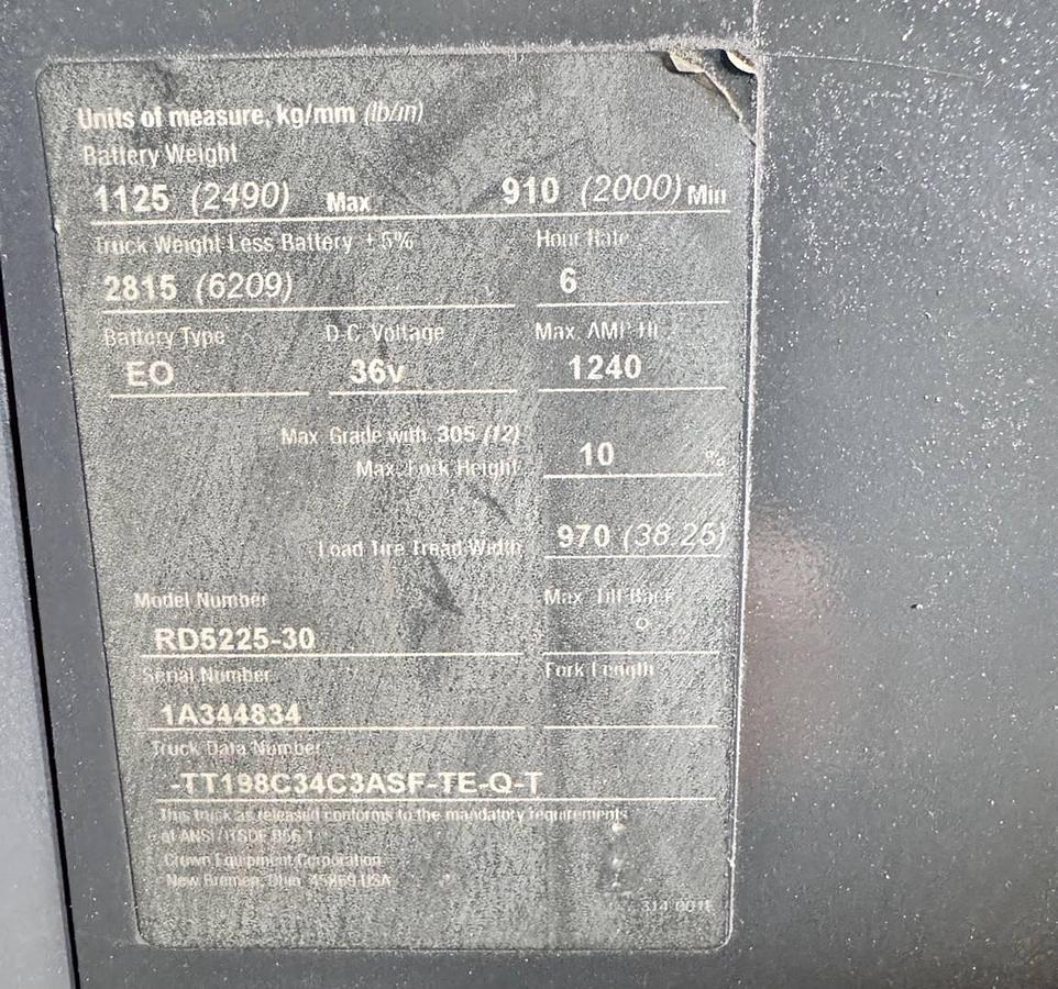 Used 2009 Crown RD5225-30