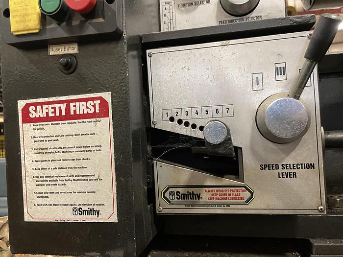 SMITHY GRANITE 1324 COMBINATION LATHE/MILL/DRILL, SMITHY LATHE FOR SALE