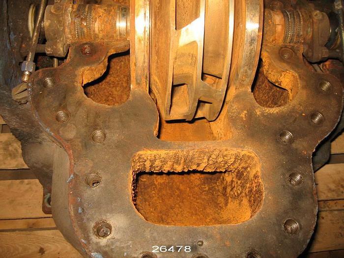 Used Goulds 8X10X12DV Split Case Double Suction Pump, 3405, 8X10X12 With Stainless Steel Impeller, 12" Diameter Impeller, Split, Staggered And Skewed Impeller, Packing #26478