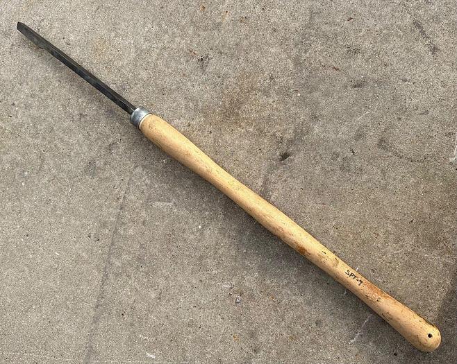 Used Metal Spinning Trimming Tool ~ 38" Length - Tip 5/8" x 5/16" ~ (5784)