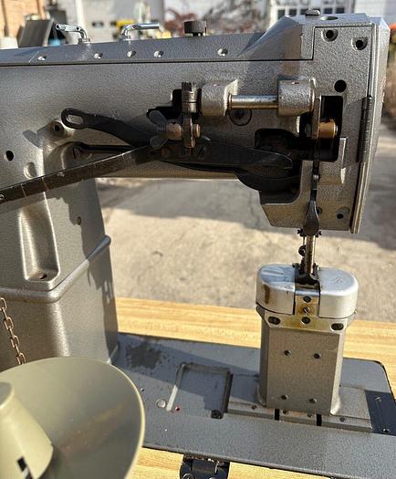 Used Consew 389RB-1 Industrial High Post 2 Needle Walking Foot Sewing Machine (5772)