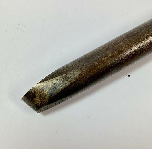 Used Metal Spinning Tool Flattened Rounded Tip End  8" x 5/8" (101258)