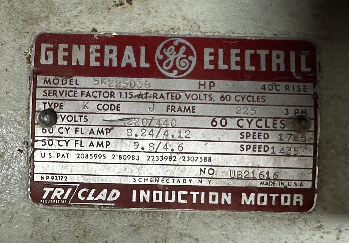 Used 20" Joiner Jointer w/ Belt Drive Motor 3hp ~ 4 Knife Head ~ 220/440 ~ 3ph