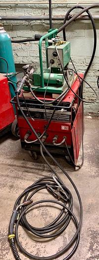 Used Lincoln Idealarc Digital Mig Welder CV-300 w/ Linde feeder # MIG-35 (101560)