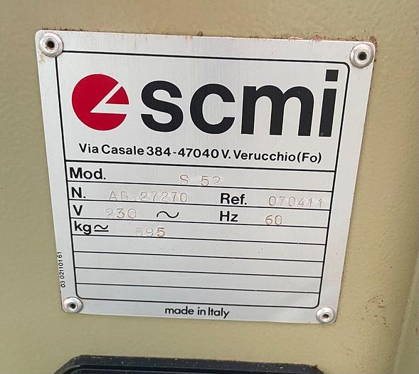 Used SCMI  20" Planer # S52 ~ 230V ~ 3ph ~ 9hp