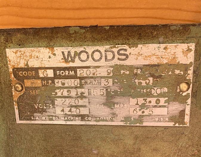 Used Tannewitz Model U 16" Table Saw Dual Voltage 240/480 5hp W/ Fence (101664)