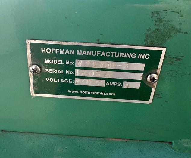 Used Hoffman Manufacturing Inc Twin 1.5hp Vacuum Pump w/60 Gallon Tank (6358)