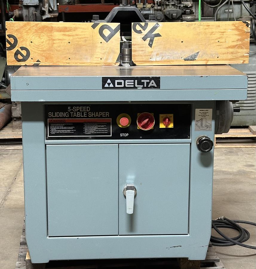 Used Delta 5 Speed Sliding Table Shaper #43-792 ~ 220/440 ~ 3ph ~ 7 1/2hp