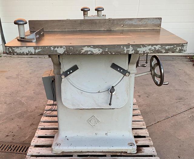 Used Greenlee Table Saw 5hp w/ Miter & Fence ~ 3ph ~ 240V ~ 1" Arbor