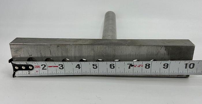 Used Unbranded Lathe Tool Rest ~  10" x 2" x 1" ~ w/ 1/2" Holes (5950)