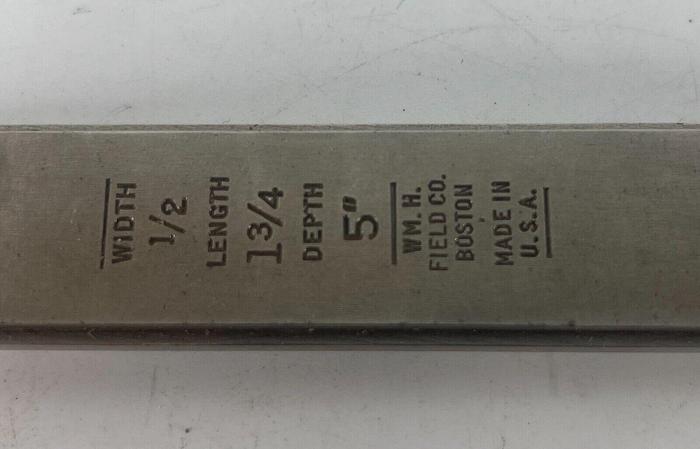 Used WM H Fields Bar for Chain Mortiser 1/2" W x 1-3/4" L x 5" Depth (101970)