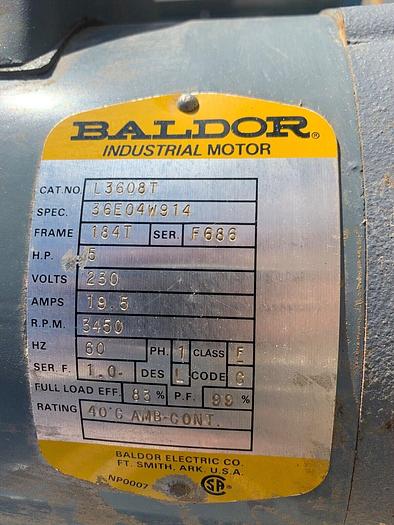 Used Aget # FT24 5hp, 1ph Dust Collector w/ Square D Starter  (101948)