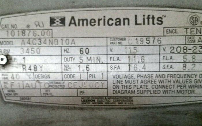 Used American Lift 3000 lbs 48 inch rotary scissor lift table hydraulic rotation