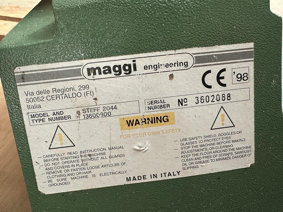 Used Maggi Staff Power Feeder # 2044 ~ 4 speed ~ 230V ~ 3ph