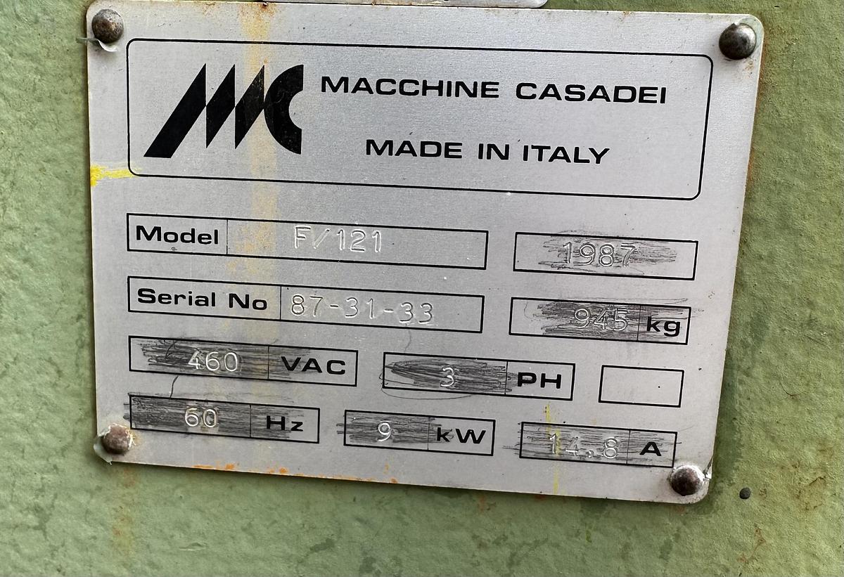 Used Casadei F121 Wood Shaper FENCE w/ Hold Downs