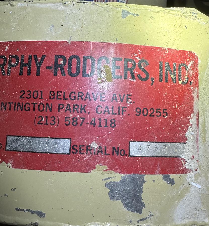 Used Murphy Rogers # MRT-7A Dust Collection System 3hp - 3ph - Dual Voltage 