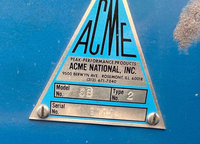 Used Acme Stroke Sander # 6B Type # 2 ~ 2hp ~ 3ph 208-220V (5537)