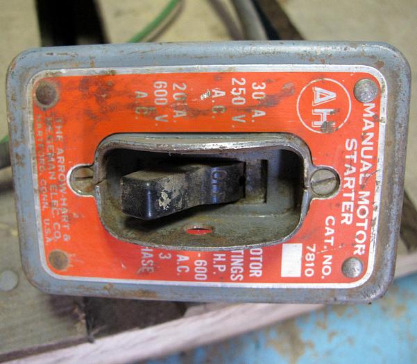 Used Bush Built 2" Wide Yoke Sander 220/440V 3 Phase 3/4 HP 1725 RPM