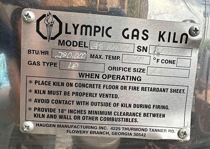 Used Olympic Raku Gas Pottery Kiln 28-RAKU (6064)