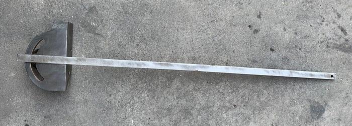 Used Unknown 7" Miter Gauge Head & 34" x 3/4" Bar   (101886)