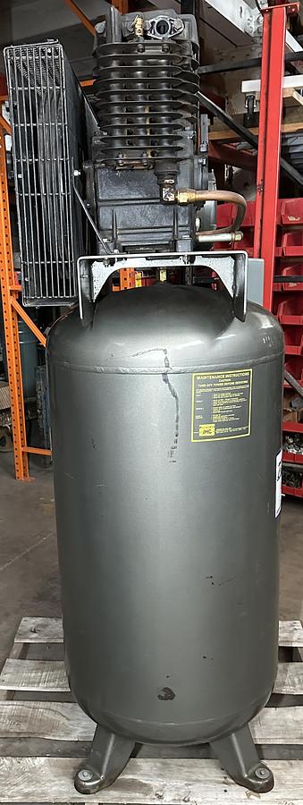 Used BelAire #318VL Vertical 7 1/2hp 80 Gallon Air Compressor 3ph