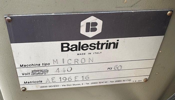 Used Balestrini Micron Mortiser 440V (5946)