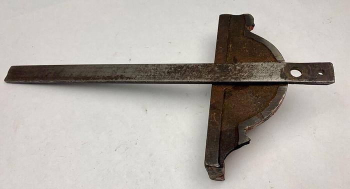 Used Unknown Miter Gauge ~ Head 8"/  Bar  ~ 16" x 1" x 1/4"   (101911)