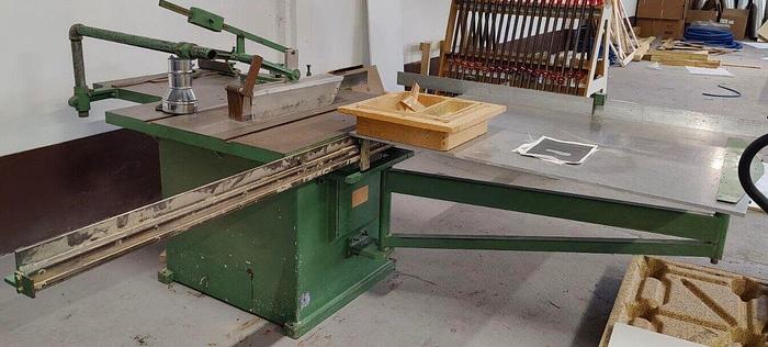 Used Tannewitz Model XJW Sliding Table Saw 10hp W/ Fence & 2 Miter Gauges (6127)