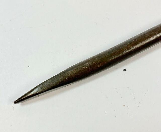 Used Metal Spinning Tool Angled Flattened Tip End  9 1/2" x 1/2" (101255)