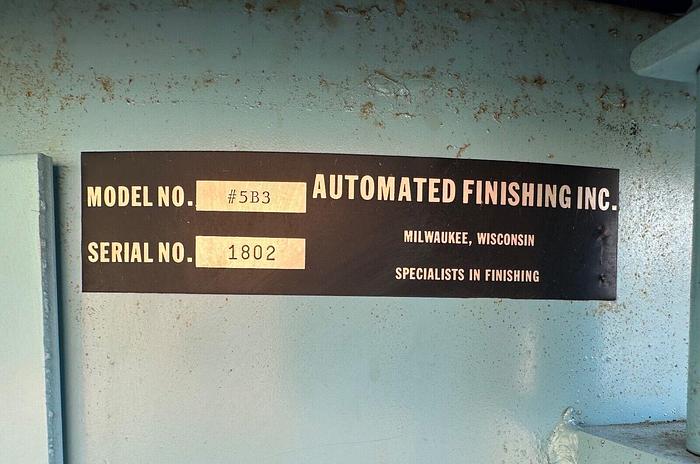 Automated Finishing Inc 3cf Industrial Vibratory Feed Bowl 5B3 Dual (6357) NEW