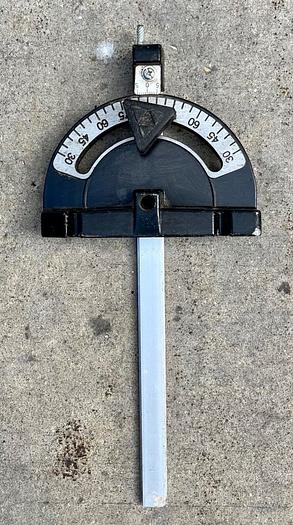 Used Delta / Rockwell T Slot Miter Gauge & Bar  12 1/2" x 3/4" Bar 1/4" Thick (5677)