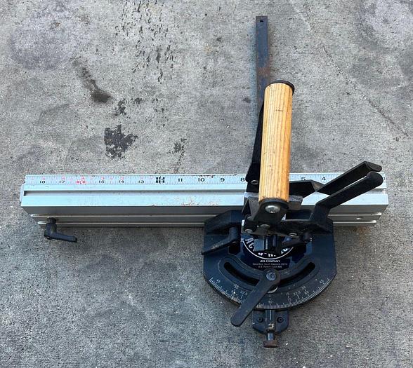 Used Accu-Miter Gauge 3/4" Bar Width 19" Bar Length 19" Head Length W/ Clamp (5775)