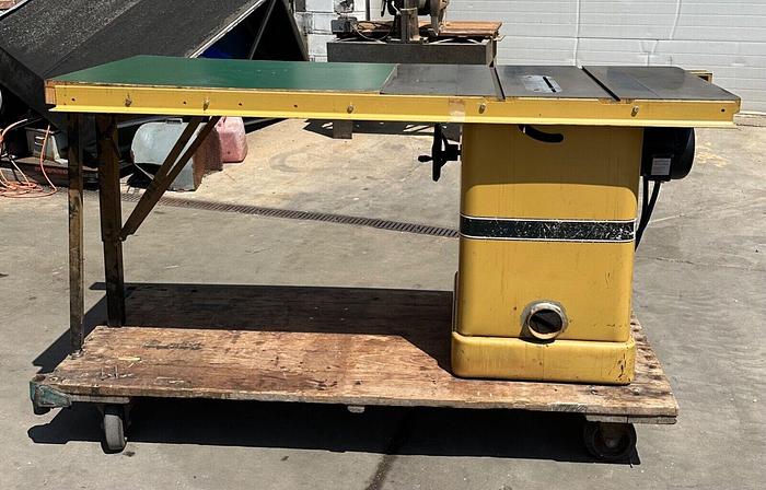 Used Powermatic # 66 Table Saw 10" w/ 5hp Motor 230V 3ph & Extension Table (5379)