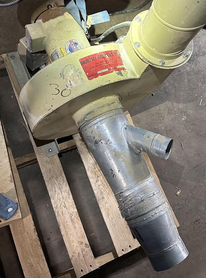 Used Murphy Rogers # MRT-7A Dust Collection System 3hp - 3ph - Dual Voltage 