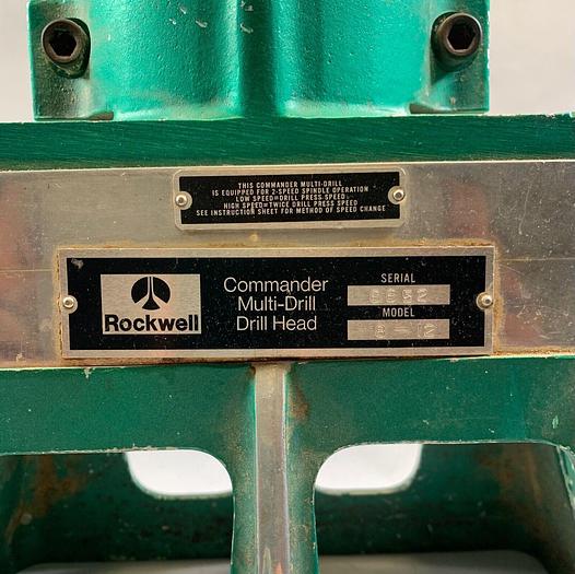 Used Rockwell Commander Head 8 - 12 Multi Drill Spindle Drill Head C70120 (101689)