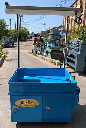 Used Denray Downdraft Table # 3444B Super w/Light 2hp 3ph 220/460 (101869)