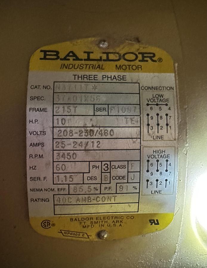 Used Powermatic upcut saw cs18