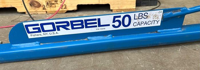 Used Gorbel # 55048 Free Standing Jib Crane 50# Capacity  (5280)