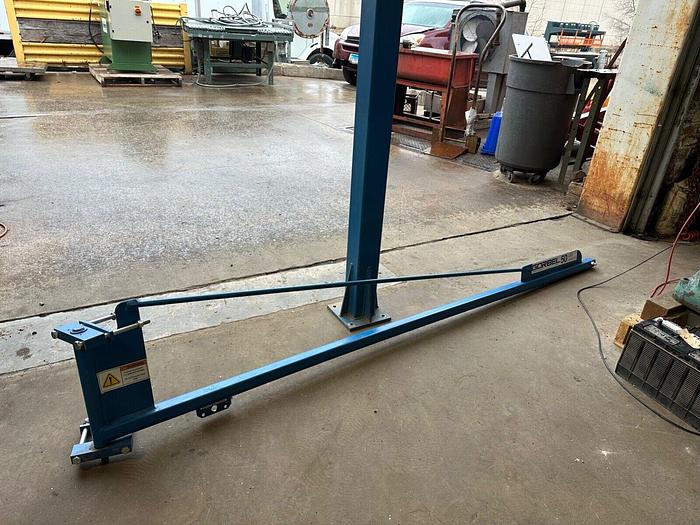 Used Gorbel # 55048 Free Standing Jib Crane 50# Capacity  (5280)