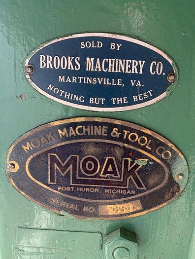 Used Moak Shaper w/ 3/4" Spindle Wired 240V ~ 3ph ~ High Speed Precision Oil Bearings