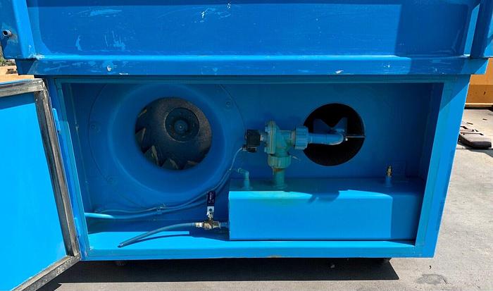 Used Denray Downdraft Table # 3444B Super w/Light 2hp 3ph 220/460 (101869)