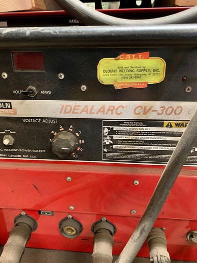 Used Lincoln Idealarc Digital Mig Welder CV-300 w/ Linde feeder # MIG-35 (101560)