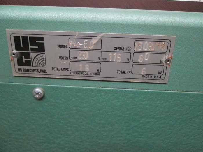 Used US Concepts Stair Easing Moulder #FAS-50 230/115V 18A 6hp (100995)