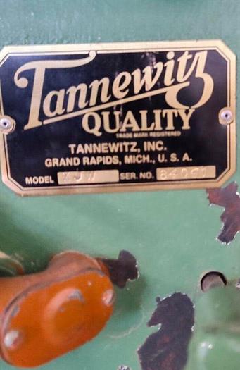 Used Tannewitz Model XJW Sliding Table Saw 10hp W/ Fence & 2 Miter Gauges (6127)