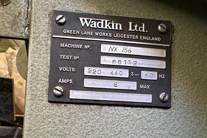 Used Wadkin Profile Grinder # NX156 Wired 220V 3ph w/ Arbor for W&H Knives (5942)