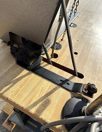 Used Consew 389RB-1 Industrial High Post 2 Needle Walking Foot Sewing Machine (5772)