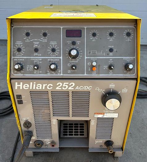 Used ESAB 36200 Heliarc 252 Tig Welder w/ Spool Gun Feeder 230/460V ~ 1ph (5313)