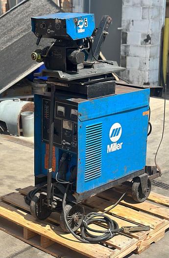 Used Millar CP-250TS Mig Welder 3ph w/ Millermatic S-52E Feeder (5361)