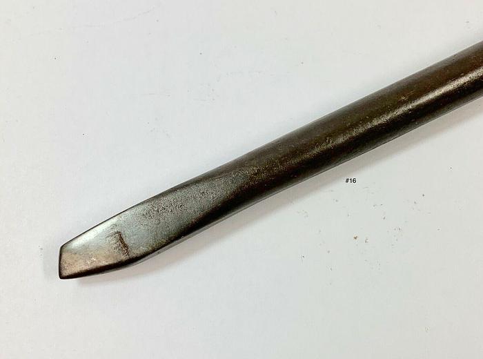 Used Metal Spinning Tool Angled Flattened Tip End  9 1/2" x 1/2" (101255)